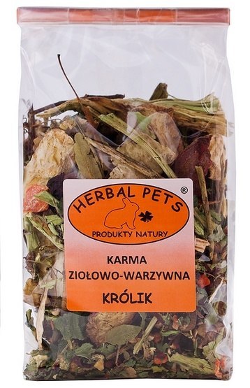 Herbal Pets Karma ziołowo-warzywna dla królika 150g Herbal Pets Karma ziołowo-warzywna dla królika 150g