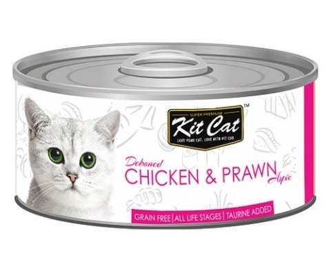 Kit Cat Chicken & Prawn puszka 80g Kit Cat Chicken & Prawn puszka 80g