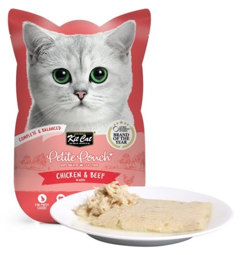 Kit Cat Petite Pouch Tuna Chicken & Beef saszetka 70g Kit Cat Petite Pouch Tuna Chicken & Beef saszetka 70g