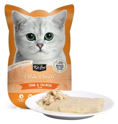 Kit Cat Petite Pouch Tuna & Salmon saszetka 70g Kit Cat Petite Pouch Tuna & Salmon saszetka 70g