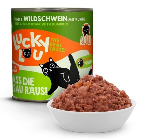 Lucky Lou Lifestage Adult Wołowina i dzik puszka 800g Lucky Lou Lifestage Adult Wołowina i dzik puszka 800g