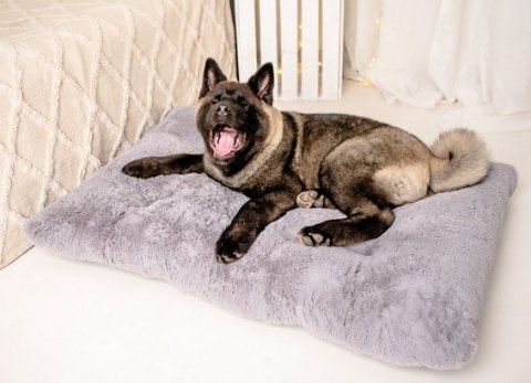 MIMIKO Pets Legowisko Shaggy prostokątne XXL 115x75cm szare MIMIKO Pets Legowisko Shaggy prostokątne XXL 115x75cm szare