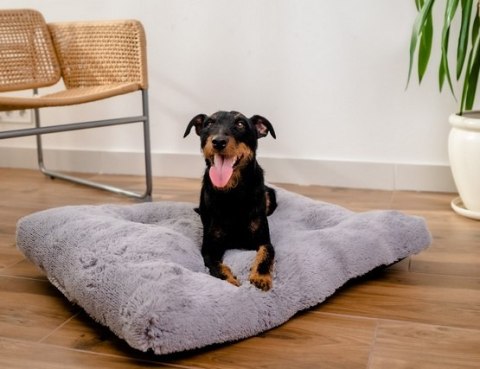 MIMIKO Pets Legowisko Shaggy prostokątne XL 85x65cm szare MIMIKO Pets Legowisko Shaggy prostokątne XL 85x65cm szare