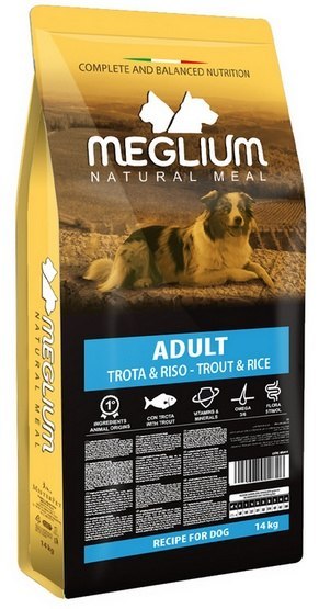 Meglium Dog Adult Trout & Rice 14kg Meglium Dog Adult Trout & Rice 14kg