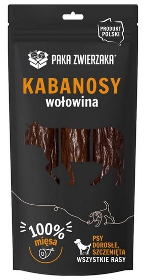 Paka Zwierzaka Kabanosy Wołowina 3szt 80g Paka Zwierzaka Kabanosy Wołowina 3szt 80g