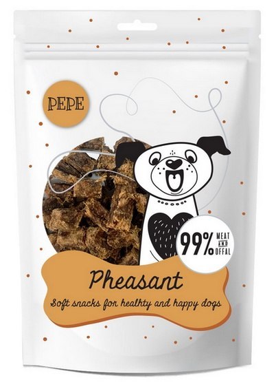Paka Zwierzaka PEPE Mini Chunkies Pheasant (bażant) 70g Paka Zwierzaka PEPE Mini Chunkies Pheasant (bażant) 70g