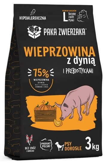 Paka Zwierzaka Seventh Heaven Wieprzowina z dynią L 3kg Paka Zwierzaka Seventh Heaven Wieprzowina z dynią L 3kg