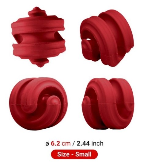PetDreamHouse Zabawka gumowa Geo-Hex czerwona PetDreamHouse Zabawka gumowa Geo-Hex czerwona