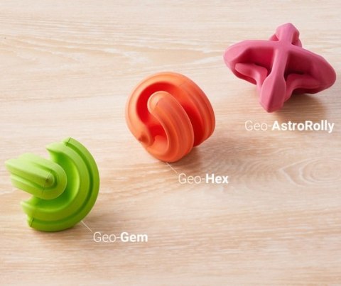 PetDreamHouse Zabawka gumowa Geo-Hex czerwona PetDreamHouse Zabawka gumowa Geo-Hex czerwona