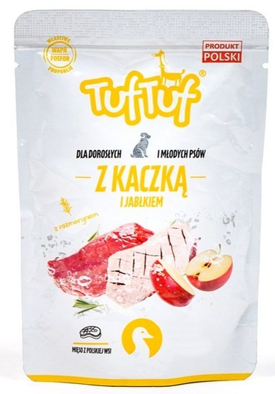 TUF TUF Kaczka z jabłkiem dla psa saszetka 500g TUF TUF Kaczka z jabłkiem dla psa saszetka 500g