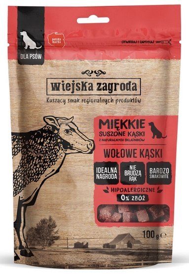 Wiejska Zagroda Przysmak Kąski - wołowina 100g Wiejska Zagroda Przysmak Kąski - wołowina 100g
