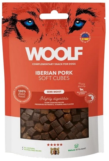 Woolf Soft Cubes Iberian Pork 100g Woolf Soft Cubes Iberian Pork 100g