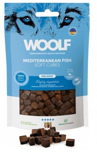 Woolf Soft Cubes Mediterranean Fish 100g Woolf Soft Cubes Mediterranean Fish 100g