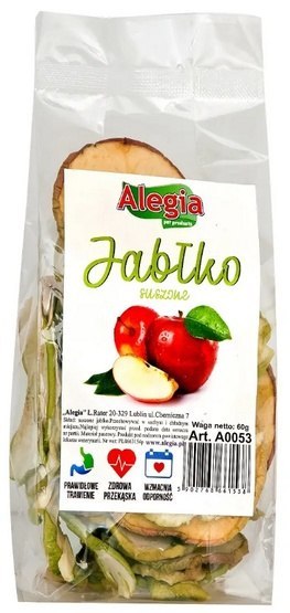 Alegia Jabłko suszone 60g Alegia Jabłko suszone 60g