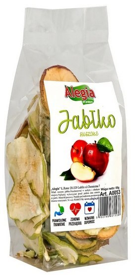 Alegia Jabłko suszone 60g Alegia Jabłko suszone 60g