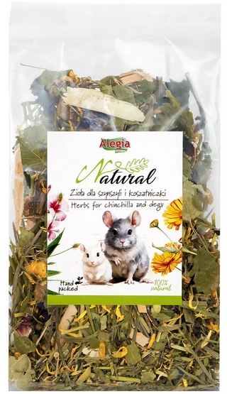 Alegia Natural Zioła dla szynszyli i koszatniczki 100g Alegia Natural Zioła dla szynszyli i koszatniczki 100g