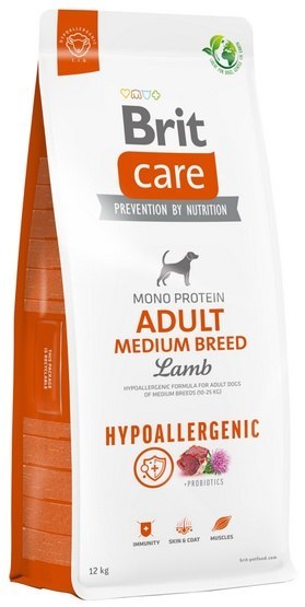 Brit Care Hypoallergenic Adult Medium Lamb 14kg (12+2kg gratis) Brit Care Hypoallergenic Adult Medium Lamb 14kg (12+2kg gratis)