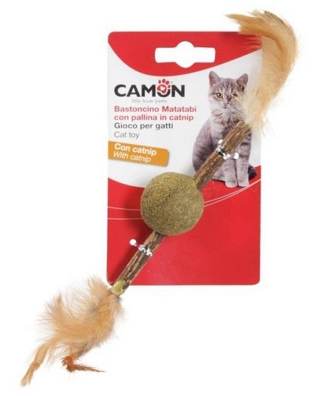 Camon Cat Toy Matatabi Kij z piłką z kocimiętką Camon Cat Toy Matatabi Kij z piłką z kocimiętką