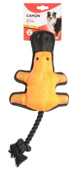 Camon Dog Toy Nylonowy dziobak z piszczałką i liną Camon Dog Toy Nylonowy dziobak z piszczałką i liną
