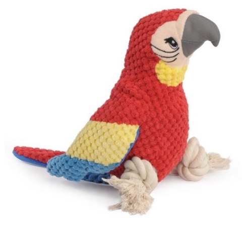 Camon Dog Toy Pluszowa papuga ze sznurem i piszczałką Camon Dog Toy Pluszowa papuga ze sznurem i piszczałką