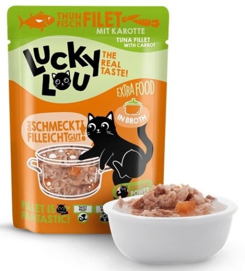 Lucky Lou Extrafood Tuńczyk i marchewka w bulionie saszetka 70g Lucky Lou Extrafood Tuńczyk i marchewka w bulionie saszetka 70g