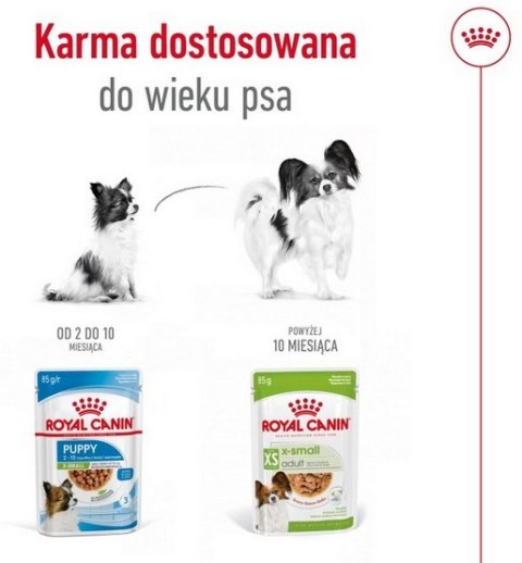 Royal Canin X-Small Adult w sosie saszetka 85g Royal Canin X-Small Adult w sosie saszetka 85g