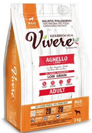 Vivere Dog Maxi Adult Lamb 3kg Vivere Dog Maxi Adult Lamb 3kg