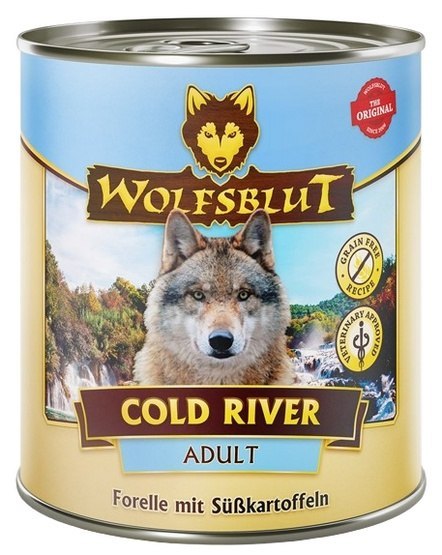 Wolfsblut Dog Cold River - pstrąg i bataty puszka 800g Wolfsblut Dog Cold River - pstrąg i bataty puszka 800g