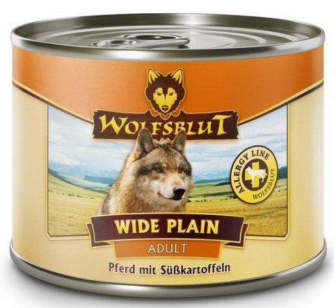 Wolfsblut Dog Wide Plain - konina i bataty puszka 200g Wolfsblut Dog Wide Plain - konina i bataty puszka 200g