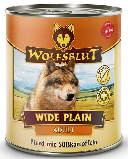 Wolfsblut Dog Wide Plain - konina i bataty puszka 800G Wolfsblut Dog Wide Plain - konina i bataty puszka 800G