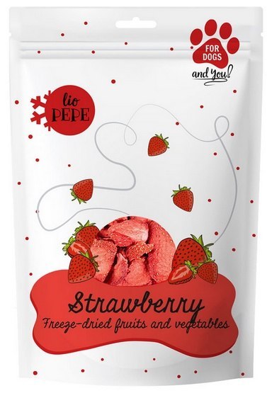 Paka Zwierzaka Lio PEPE Przysmak Strawberry (truskawka) 20g Paka Zwierzaka Lio PEPE Przysmak Strawberry (truskawka) 20g