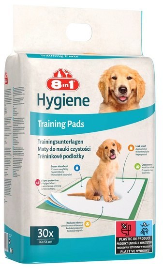8in1 Mata absorbująca Training Pads 56x57cm - duże opakowanie 30szt 8in1 Mata absorbująca Training Pads 56x57cm - duże opakowanie 30szt