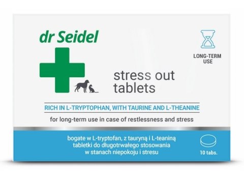 DermaPharm Stress Out dla psa i kota blister 10 tabl. DermaPharm Stress Out dla psa i kota blister 10 tabl.