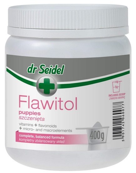 Dr Seidel Flawitol dla szczeniąt - proszek 400g Dr Seidel Flawitol dla szczeniąt - proszek 400g