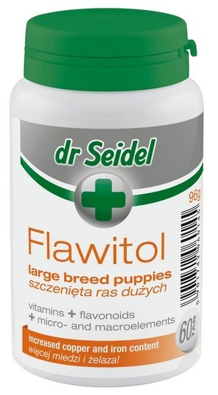 Dr Seidel Flawitol dla szczeniąt ras dużych 60 tabl. Dr Seidel Flawitol dla szczeniąt ras dużych 60 tabl.