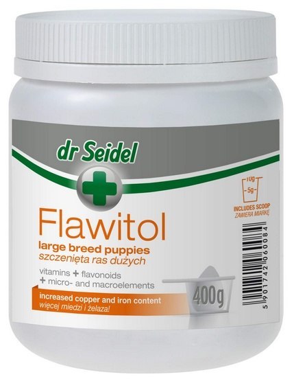 Dr Seidel Flawitol dla szczeniąt ras dużych - proszek 400g Dr Seidel Flawitol dla szczeniąt ras dużych - proszek 400g