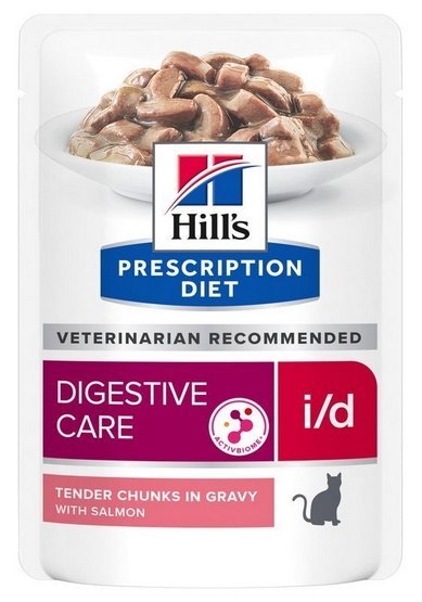 Hill's Prescription Diet i/d Feline Łosoś saszetka 85g Hill's Prescription Diet i/d Feline Łosoś saszetka 85g
