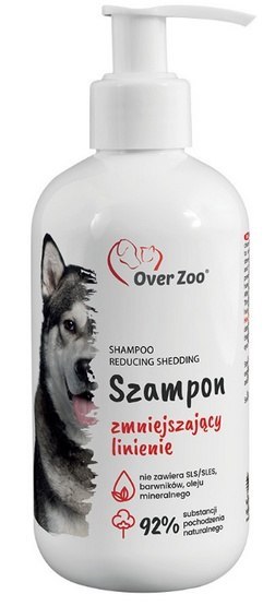 Over Zoo Szampon leczniczy zmniejszający linienie 250ml Over Zoo Szampon leczniczy zmniejszający linienie 250ml