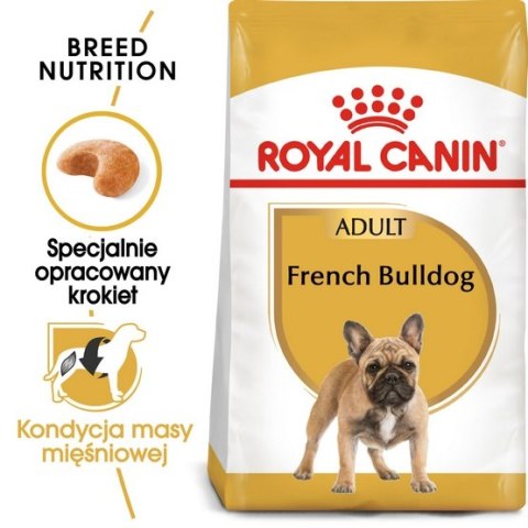 Royal Canin French Bulldog Adult karma sucha dla psów dorosłych rasy buldog francuski 3kg Royal Canin French Bulldog Adult karma sucha dla psów dorosłych rasy buldog francuski 3kg