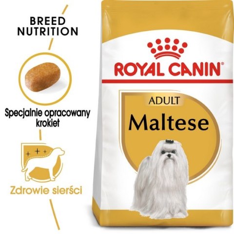 Royal Canin Maltese Adult karma sucha dla psów dorosłych rasy maltańczyk 1,5kg Royal Canin Maltese Adult karma sucha dla psów dorosłych rasy maltańczyk 1,5kg