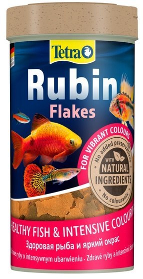 Tetra Rubin - pokarm wybarwiający dla ryb słodkowodnych 250ml Tetra Rubin - pokarm wybarwiający dla ryb słodkowodnych 250ml
