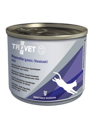 Trovet VRD Hypoallergenic Dziczyzna dla kota puszka 200g Trovet VRD Hypoallergenic Dziczyzna dla kota puszka 200g