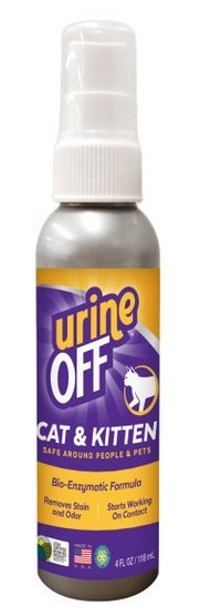 Urine Off Cat & Kitten Formula - do usuwania plam moczu 118ml Urine Off Cat & Kitten Formula - do usuwania plam moczu 118ml