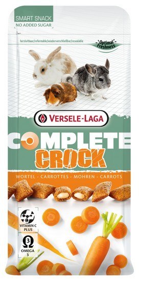 Versele-Laga Crock Complete Carrot przysmak z marchewką dla gryzoni 50g Versele-Laga Crock Complete Carrot przysmak z marchewką dla gryzoni 50g