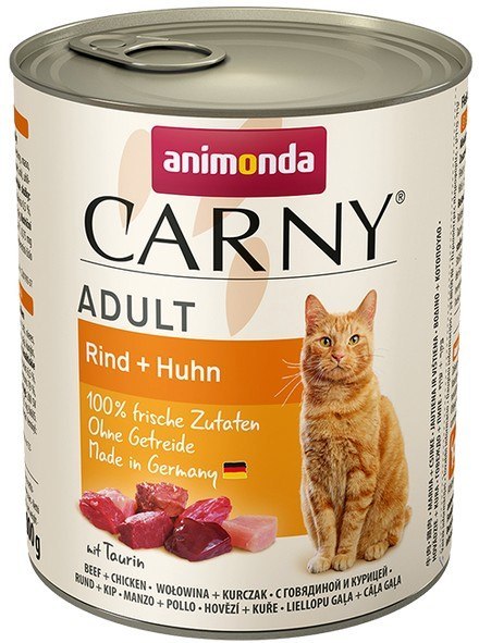 Animonda Carny Adult Wołowina + Kurczak puszka 800g Animonda Carny Adult Wołowina + Kurczak puszka 800g