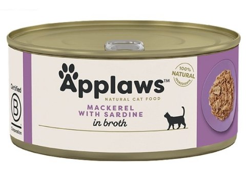 Applaws puszka dla kota Makrela i Sardynki 70g Applaws puszka dla kota Makrela i Sardynki 70g