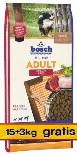 Bosch Adult Lamb & Rice 18kg (15+3kg) Bosch Adult Lamb & Rice 18kg (15+3kg)