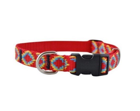 CHABA Obroża taśma ozdobna regulowana 16mm x 40cm czerwona CHABA Obroża taśma ozdobna regulowana 16mm x 40cm czerwona
