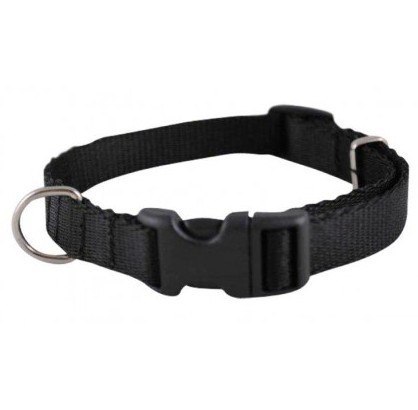 CHABA Obroża taśma regulowana 20mm x 46cm czarna CHABA Obroża taśma regulowana 20mm x 46cm czarna