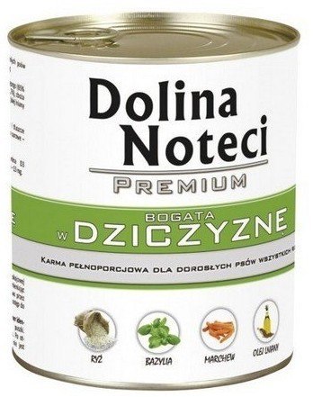 Dolina Noteci Premium Pies Dziczyzna puszka 400g Dolina Noteci Premium Pies Dziczyzna puszka 400g